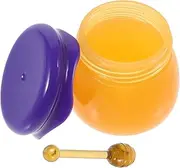 PAMINGONO Cosmetic Jar with Spoon Refillable Lotion Container Leak Cream Jar for Samples and Mixing Capacity Lightweight and Smooth Surface for Travel and Storage