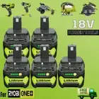 5.0Ah 8.0Ah 9.0Ah For RYOBI 18V Lithium Battery P108 For ONE PLUS RB18L26 P104