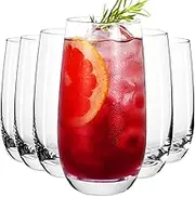 6pcs Highball Glasses Sets - 16 oz Large Drinking Glasses, Mojito Glass Cups, Lead-Free Water Glasses, Collins Glassware Sets, Cocktails glasses, Miozxed Drink Drinking Glasses Set