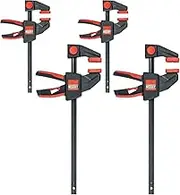 BESSEY EZM-EZL-SET, 2x EZM15-6 and 2x EZL30-8, one-handed operation without effort, ergonomically shaped handle, weight 2 kg