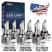 For Mitsubishi Lancer 2008-2017 Combo 6x faro LED blanco + bombillas antiniebla
