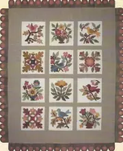 Stitch in Thyme: Lessons from my Grandmother applique quilt by Lori Smith