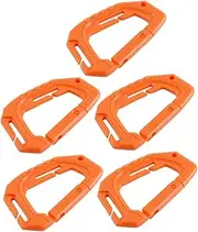 Happyyami Mountaineering Buckles Buckle Keychain 10pcs Carabiner Clips High Strength Snap Clip Hook Random