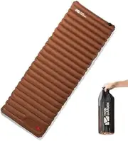 MOBI GARDEN Air Mat, Camping Mat, Foot Type, Sleeping in Car, 240T Taffeta, Abrasion Resistant, High Waterproof, Tide Proof (Brown)