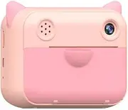 Pink Instant Print Camera for Kids Camera for Photos and Videos