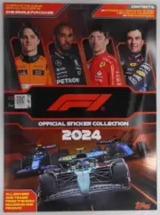 Topps Official F1 Formula One Sticker Collection 2024: 156 Stickers + Album