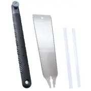 22.4 Inch Hand Saw Double Edge Pull Saw with 3 Side Grinding Teeth Flush AU◢