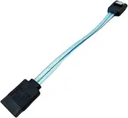Ultrashort Line Double Dual-Channel SATA3 Hard Drive Data Cable (6Gbps) Straight Head with Shrapnel 10CM