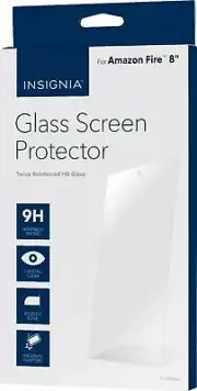 Insignia- Glass Screen Protector for Amazon Fire 8" (2017/2018) tablets