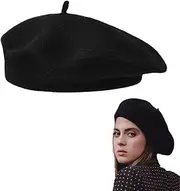[AWOCAN] Beret Hat French Beret Hat Classic Fashion Beanie Cap for Men and Women Artist Hat Solid Color Soft