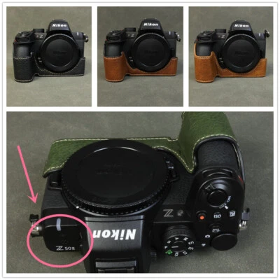 PU Base Bag Half Cover for Nikon Z50 II Z50 Mark II Z50II Mirrorless Camera