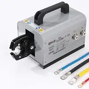 Pneumatic Crimper Plier Machine, Air Powered Wire Terminal Crimping Tools with 5 Optional Die Sets, Multi-Function Terminal Crimping Machine,for Terminals Ferrules Crimping Up to 16mm2 Max