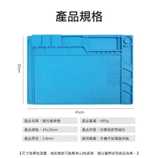 【精準儀錶】防靜電工作墊 維修墊 維修台 電腦手機維修台 軟墊 手機維修 MIT-FSM45 主板設備維修