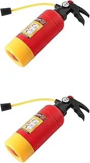 2pcs Water Spraying Fireman Portable Squirter Fire Extinguisher Water for Summer Outdoor Fun Realistic Design Safe Environmental