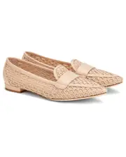 AGL Blanca Plots Leather Moccasin