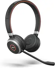 Jabra Evolve 65 SE Wireless Stereo Headphones - Bluetooth, Noise-Canceling Microphone, Long Battery Life, Dual Connectivity, MS Teams Certified, Supports Other Platforms - Black