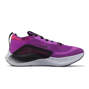 【NIKE 耐吉】慢跑鞋 Wmns Zoom Fly 4 女鞋 紫 黑 緩震 襪套式 運動鞋(CT2401-501)