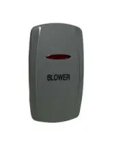 Carling Gray Red Lighted "Blower" Rocker Switch Cover