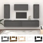 5x Solid Wood Pine TV Cabinets TV Stand Unit Furniture Multi Colours vidaXL