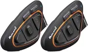 Midland BTX1 Pro S Twin C1411.05, Double Bluetooth Motorcycle Intercom, IPX6 Waterproof, Noise Cancelling, Motorcycle-to-Motorcycle, 23h battery, 800 m range, FM Radio via App