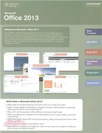 在飛比找三民網路書店優惠-Microsoft Office 2013 Courseno