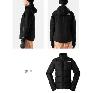 【The North Face】女 款 防風防水透氣二件式連帽外套 GORE-TEX (亞洲版型) 風雨衣_黑_83RU