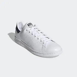 【adidas 愛迪達】休閒鞋 男鞋 女鞋 運動鞋 皮革 三葉草 STAN SMITH 白黑 FX5501