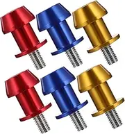 Alipis 6Pcs Motorcycle Swing Arm Spools Stand Screws Replacement Parts for Motorcycles and Scooters Durable Bobbins