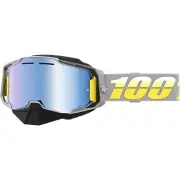 100% Armega Snow Goggles Complex Blue Mirror Lens for Cold Weather Sports