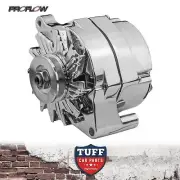 Ford Bronco V8 302 351 Proflow Chrome Alternator 140 Amp with Internal Regulator (for: Ford)