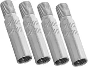 Sturdy Metal Tire Valve Stem Extender Hose Inflator Extender for Car Bikes Chrome Caps Cover