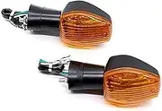Front Rear Turning Indicator Lights Turn Signal Indicator Light, for CBR1000RR CBR600RR CBR600F/F3 CBR600F4/F4i VTR250 VTR1000F Motorcycle Front/Rear Blinker Motorcycle Turn Signal Lights(BLAC