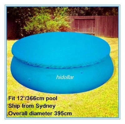POOL COVER FOR INTEX AQUA DRICLAD 12' FOOT 366cm INFLATABLE SWIMMING POOL