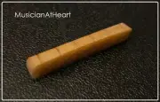 MusicianAtHeart UNBLEACHED BONE NUT made for WASHBURN Guitar vintage cowbone