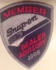 Snap On Tools Collectable Member Dealer Advisory 1986 PATCH RARE LIMITED ANTIQU
