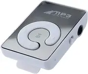 Mellisso Mini Mirror Clip USB Digital Mp3 Music Player Support 8GB SD TF Card White