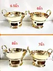 Traditional wok brass stove burner thai food dressert kitchen cooking Katathong