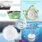 Portable Mini Washing Machine Ultrasonic Turbine Laundry Travel Home Washer NEW
