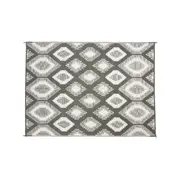 Outdoor Rug / Camping Mat - Positano Grey And White