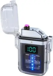 Plasma Lighter USB Lighters with Ignition Count Display Rechargeable Windproof