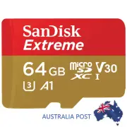 SanDisk Extreme 64/128/256GB Micro SD SDXC Class10 4K UltraHD 100MB/s A1 GoPro4