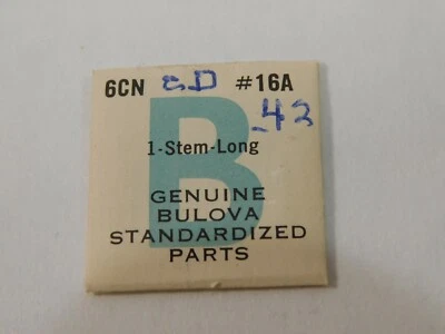 BULOVA 6CN Genuine NOS Factory Watch Replacement Part #16A
