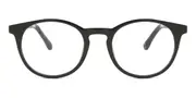 Oval Clip-On Plastic Men's Glasses Online Black Size 45 - Lenses Included - Private Health Rebate - Blue Light Block - SmartBuy Collection