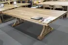 San Remo X-leg Dining Table - Solid Blackbutt Timber - X Legs - Australian Made