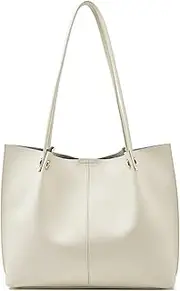 [FOXLOVER] Women's Soft Leather Tote Bag for Women Big Capacity Shoulder Bag Ladies Top Handle Handbags and Purse