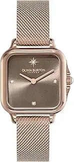 [Olivia Burton] Grosvenor Qtz Basic Slim Light Square Dial Women's Watch
