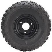 Generic 145/70-6 Go Kart Wheel, 6 Inch ATV Wheels Tire Rim, Rubber Tire with 3 Hole Rim, 6PR Anti Explosion Layer, for ATV, UTV, Go Kart, Garden Mower