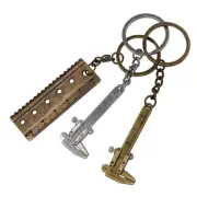 3Pc Pocket Vernier Caliper Keyring Measuring Tool Vernier Calipe
