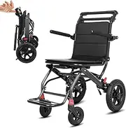 Wheelchair Foldable Lightweight, Lightweight wheelchairs, Transport wheelchairs for elderly people Airplane travel, Outdoor wheelchair, Steel wheelchairs with footrest, Wheelchair for disabled people