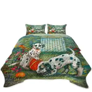 Adorable Dogs Art Cute Dalmatians Coverlet